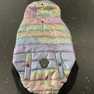 Rainbow Puffer Dog Jacket